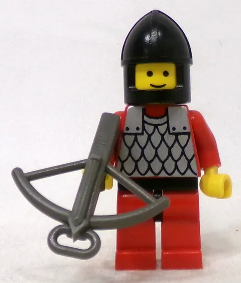 LEGO Castle 6059 cas161 Black Knights Scale Mail Red  1990 Minifigure
