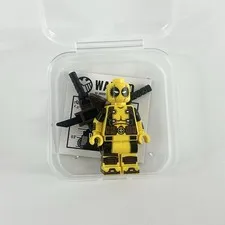 LEGO Marvel Carbon Bricks Custom The Comic Merc Deadpool Pad Printed Minifigure