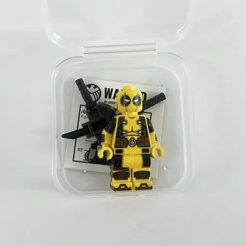 LEGO Marvel Carbon Bricks Custom The Comic Merc Deadpool Pad Printed Minifigure