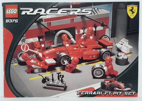Lego Instruction Manual Only For Set 8375 Racers Ferrari F1 Pit Set