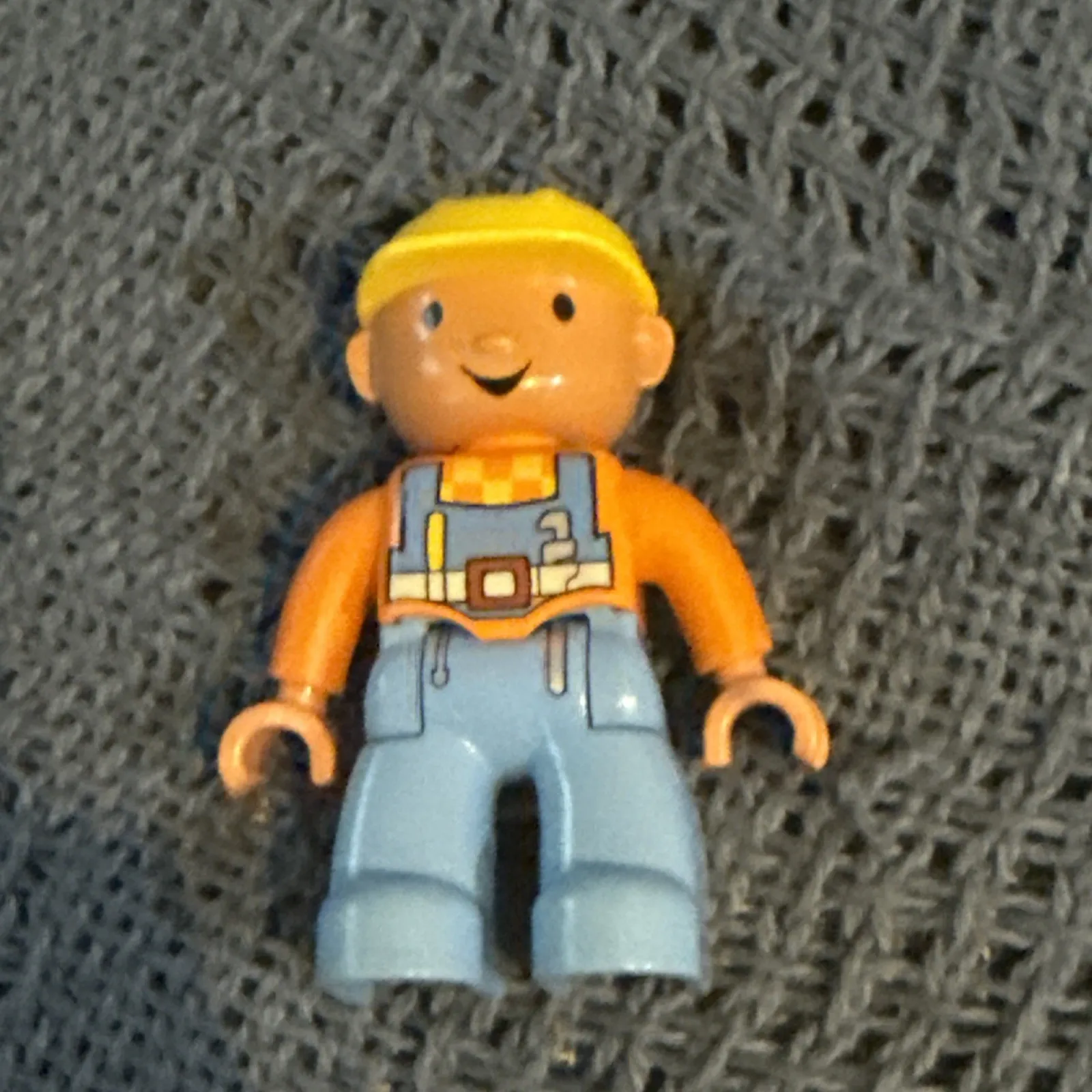 Lego Duplo Bob the Builder Bob Construction Worker Minifigure Toy 2.5” A10