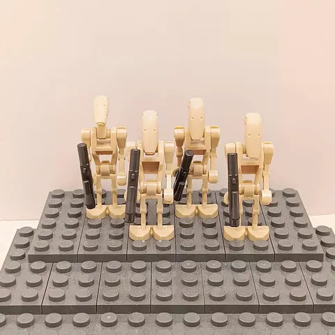 Lego Star Wars Battle Droid Minifigure sw1320 Lot Of 4 With Blasters