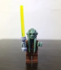 LEGO Kit Fisto with Yellow Lightsaber