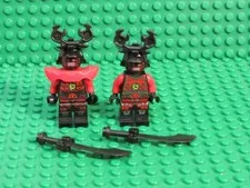 Lot 2 Lego Ninjago Minifigures - Stone Army Warrior 70501 70503 demon face WC26