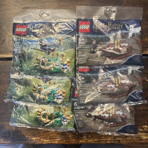 Lego Harry Potter Lot Of 6 - 30420 (x3) And 30651 (x3) Bags