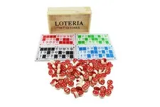 Bingo Games and Lottery 48 Cards and 90 Double Sided Tiles with Wooden A...