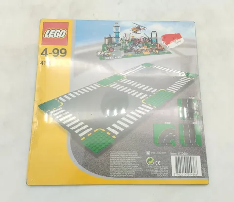 LEGO 4111 Cross Road Plates MISB New Sealed Vintage Town 2002 Road Plates