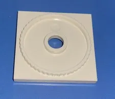 LEGO Part 61485 WHITE turntable 4x4 Square Base, Locking ⛭ 1pc