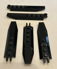 Lego 30407 14137 1x8 hinge plate black X5