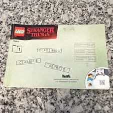 LEGO Stranger Things 75810 The Upside Down Illustrated Booklet. ONLY BOOK 1
