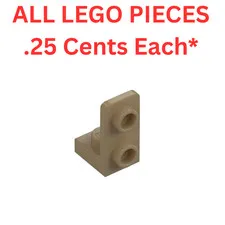 LEGO Bracket 1x1 with 1x2 Plate Up Dark Tan 73825 - Genuine LEGO Parts Pieces
