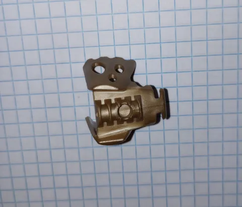 1 Bionicle Flat Dark Gold Mask Vahki has stress marks see IRL photos Box shipped
