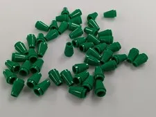 Lego x50 New Green Cone 1 x 1 with Top Groove # 4589b Parts Bulk MOC Lot