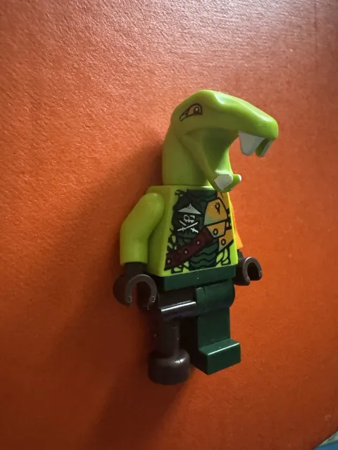 LEGO Ninjago Chancee Snake Head Minifigure w/ Printed Torso & Dark Green Leg
