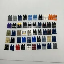 LEGO 50 Piece Minifigure Legs Feet Pants Assorted Lot
