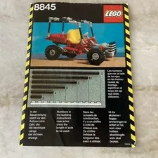 LEGO Technic 8845 Instruction Manual Booklet 1981 Illustrated Vintage