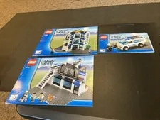 LEGO City 7498 Police Station Instruction Manuals  2, 3 & 4 Only Lot 004
