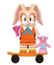 Sonic The Hedgehog Lego Rabbit Game Custom Printed Sega Pink Orange Character 