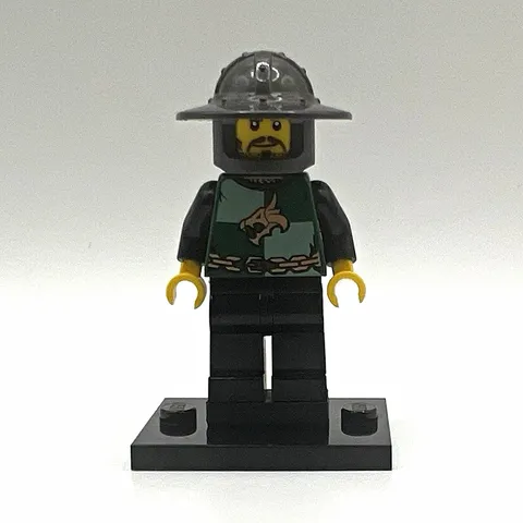 LEGO Kingdoms Dragon Knight Quarters Helmet with Broad Brim Green cas456