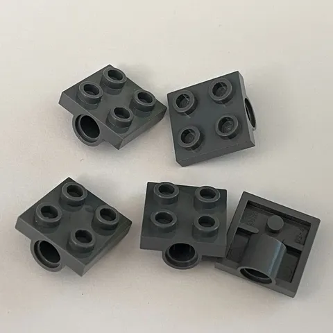 Lego 2444 Dark Gray Replacement Parts Pieces Lot of 5