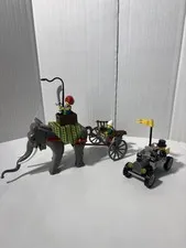 LEGO Adventurers 7414 Elephant Caravan Complete w Minifigures No Instructions