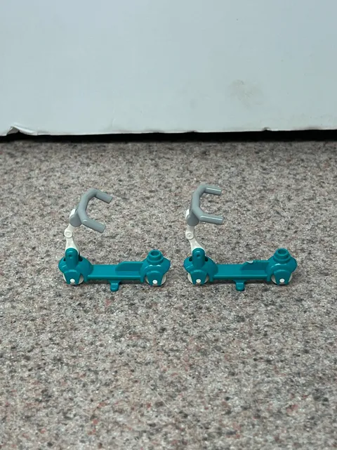 Lot Of 2 LEGO Medium Azure Kick Scooters