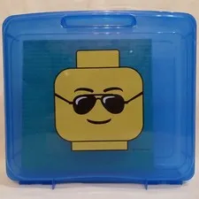 2013 LEGO Blue Project Case 2856205 With LIGHT Green Baseplate 32x32 Stud (10")