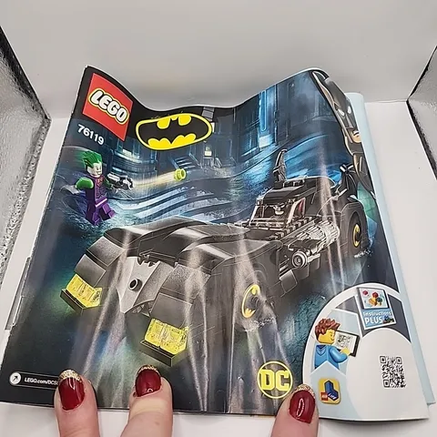 LEGO 76119 DC Batman Batmobile Instruction Manual "Pursuit of The Joker"