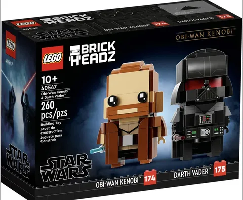 LEGO BRICKHEADZ: Obi-Wan Kenobi & Darth Vader (40547) Brand 🔥 New Sealed 🔥
