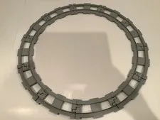 LEGO 6378 CURVED TRAIN TRACKS LOT OF 11 PIECES
