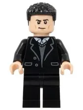 LEGO® Minifigure Super Heroes sh0884 Bruce Wayne Black Suit Coiled Hair