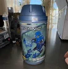 LEGO Technic Bionicle Storage Container w/ Lid 35pc Blue/Gray 7+ MPN 3821