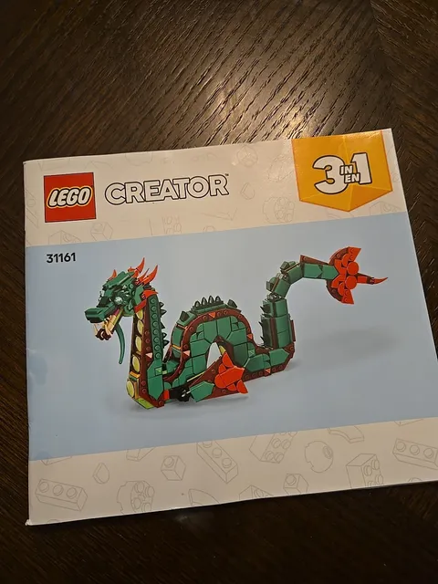 Lego Creator 3-in-1 Medieval Dragon #31161 Instruction Manual 2025