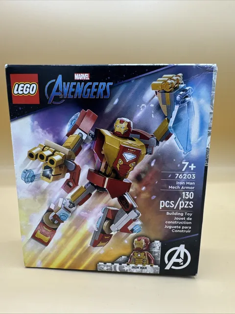 2022 LEGO 76203 Marvel Super Heroes Avengers Iron Man Mech Armor w/Iron Man NIB