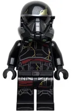 LEGO [No Color/Any Color] Imperial Death Trooper - Black Armor with Gold Cracks,