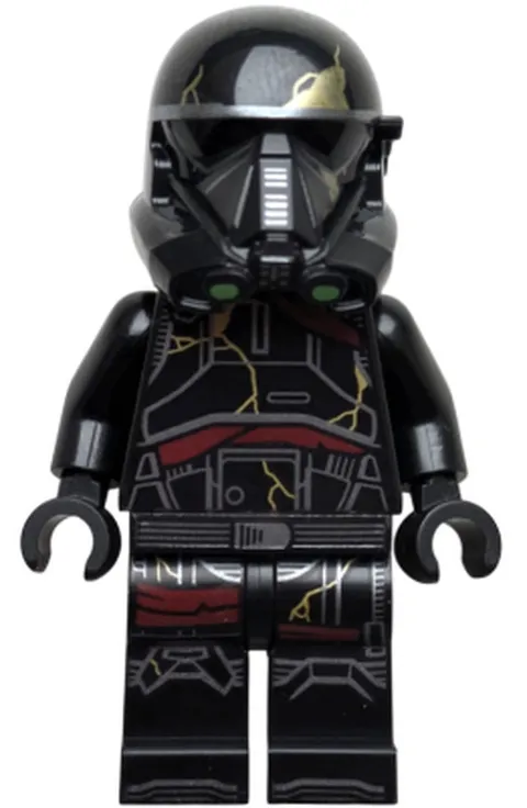 LEGO [No Color/Any Color] Imperial Death Trooper - Black Armor with Gold Cracks,