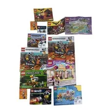 Lot of 13 Lego Manuals Brochures Overwatch Minecraft Harry Potter Minions Etc.