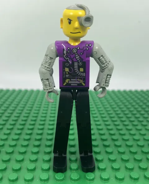 LEGO Technic Figure - Cyborg Person w/Eyepiece - 8257 8268 3038 8266 tech007