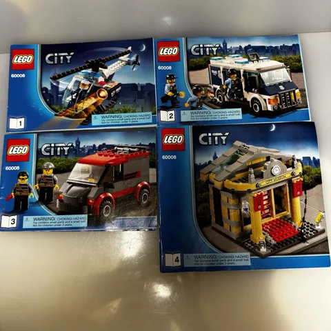Lego City 60008 Instruction Manuals 1-4