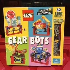 LEGO - Gear Bots - Idea Book & LEGO Bricks by Klutz - NEW & SEALED