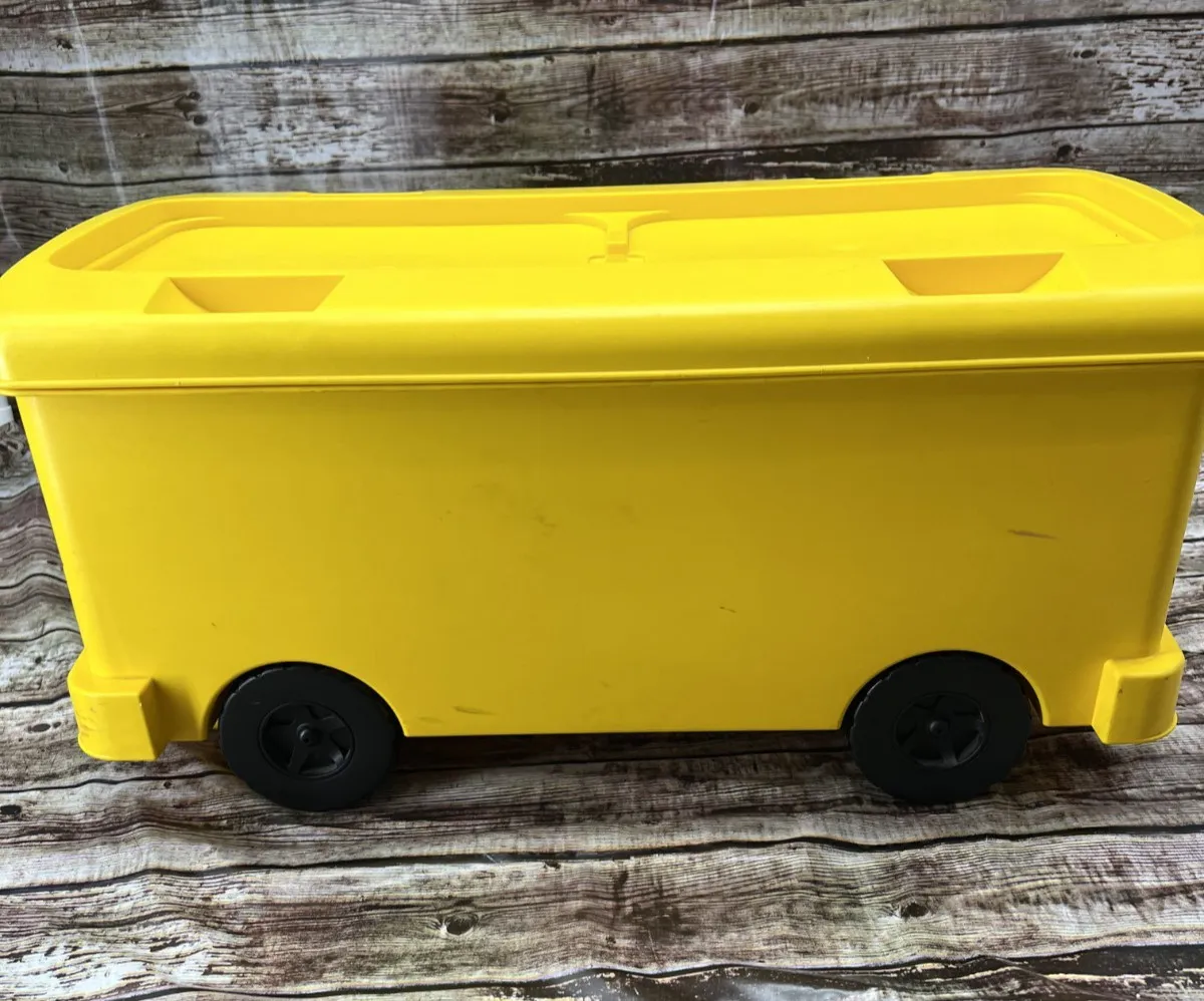 Vintage 1997 LEGO DUPLO Storage Ride On School Bus Storage (Blocks not included)