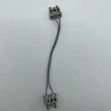 1 Vintage Lego Electric Wire 12V / 4.5V with two 2-prong (28 studs) 766c28 Grey