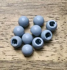 LEGO Light Bluish Gray Technic Ball Joint. QTY 10. Part No. 32474.