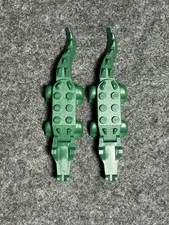 Lego Alligator/Crocodile Minifigure Hinged Jaw And Tail