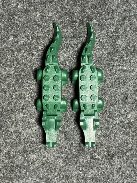 Lego Alligator/Crocodile Minifigure Hinged Jaw And Tail