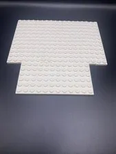 LEGO BRICK PLATE 2 X 12 PART 2445 WHITE LOT OF 12