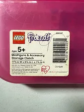 LEGO Friends Portable MiniFigure & Accessory Storage Clutch Pink 2-Comp 499347