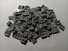LEGO BULK LOT OF 94 LIGHT BLUISH GRAY 1X2-1X2 BRACKET #99781