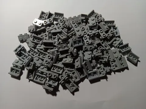 LEGO BULK LOT OF 94 LIGHT BLUISH GRAY 1X2-1X2 BRACKET #99781