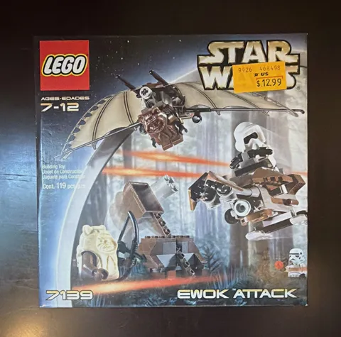 LEGO Star Wars 7139 Ewok Attack 119-Piece Set Vintage Ages 7-12 Box